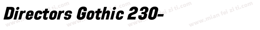 Directors Gothic 230字体转换